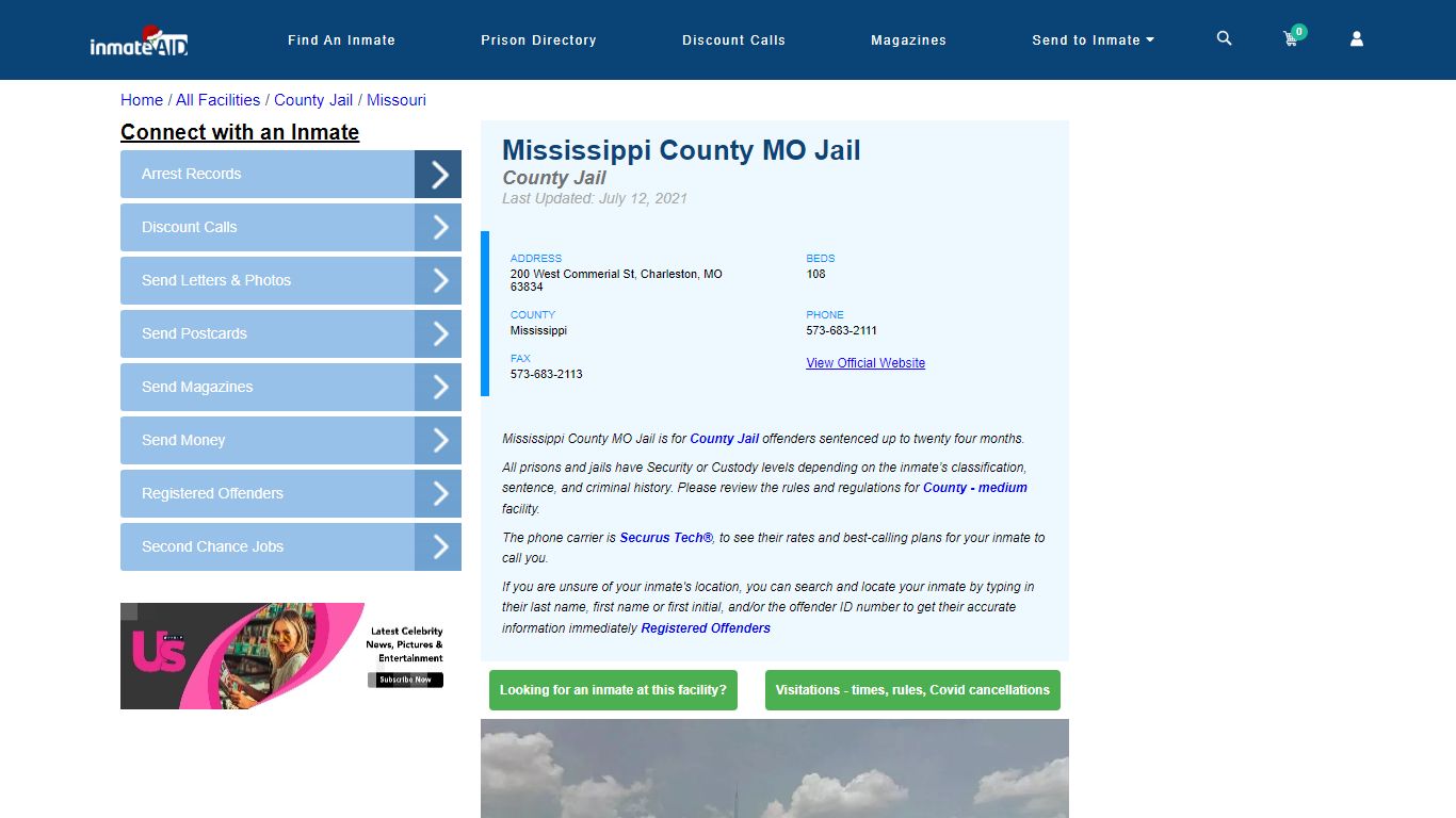 Mississippi County MO Jail - Inmate Locator - Charleston, MO